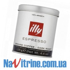 Кофе молотый illy Espresso 125 г, DARK (тёмная обжарка)